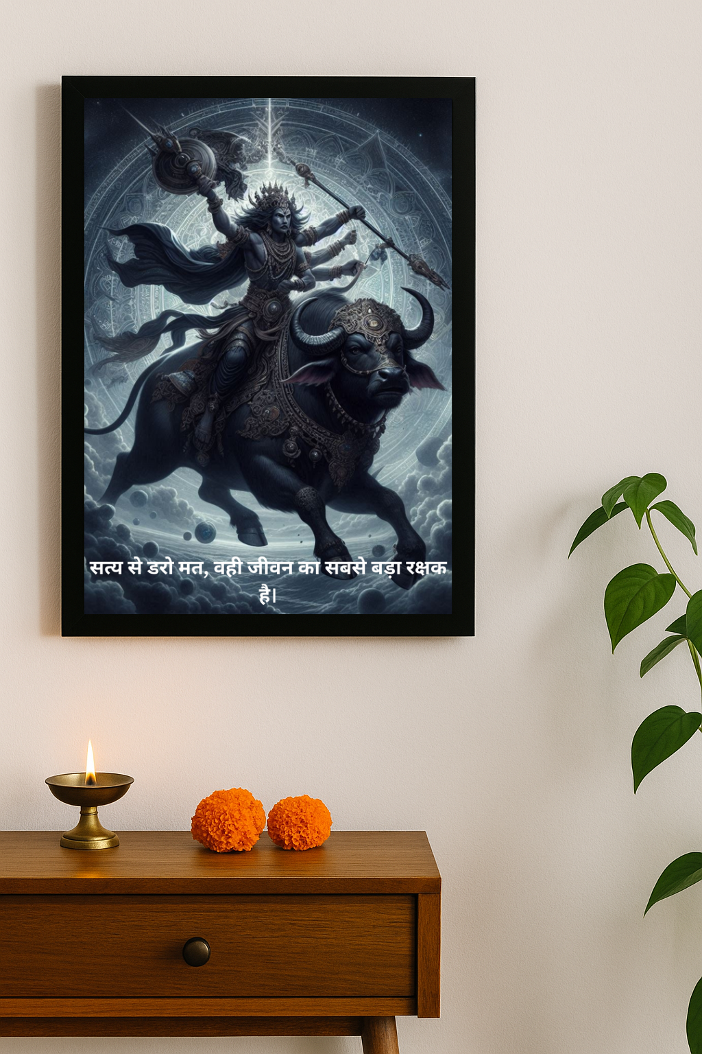 Lord Yamraj Motivational Framed Posters