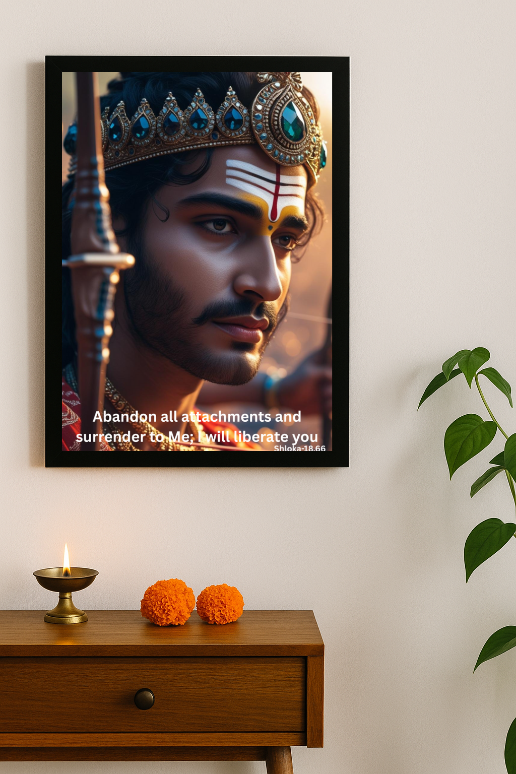 Shree Krishna Motivational Framed Posters