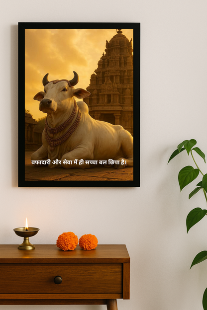 Lord Nandi Motivational Framed Posters