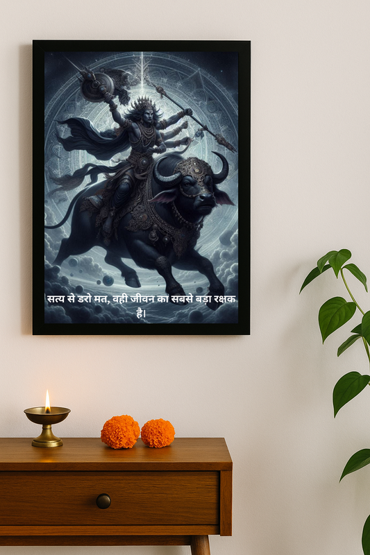 Lord Yamraj Motivational Framed Posters