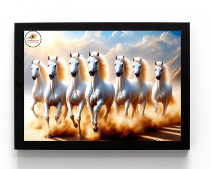 Seven Horse Framed Posters