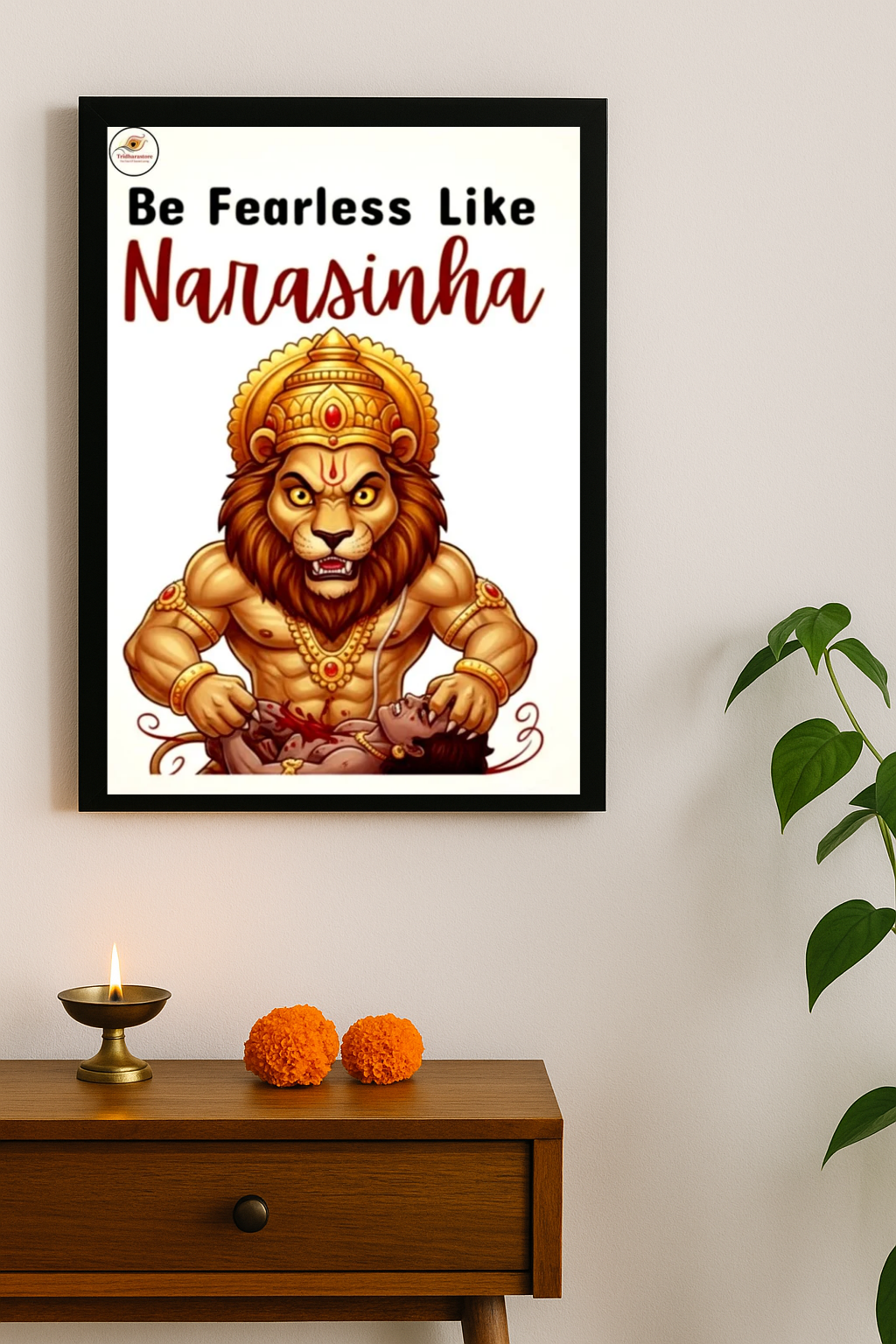 Narshimha Divine Guidance Framed Posters