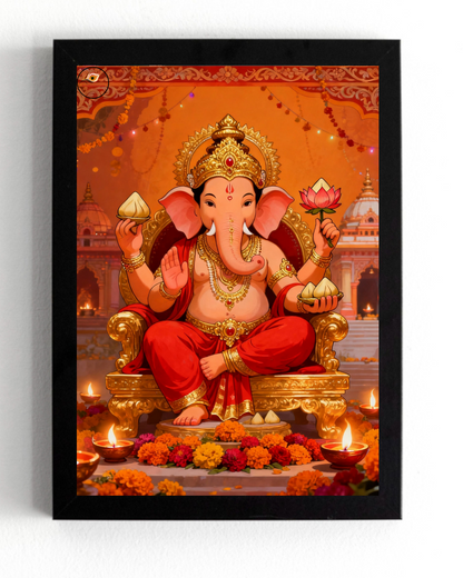Lord Ganesha Framed Posters