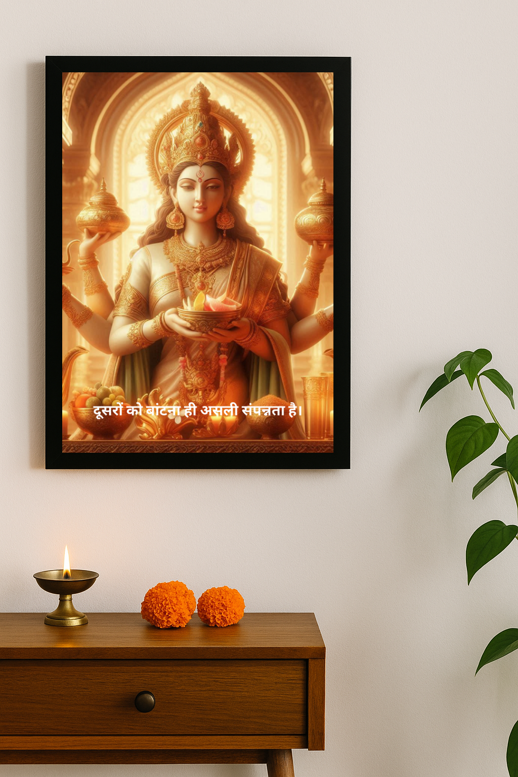Maa Annapurna Motivational Framed Posters