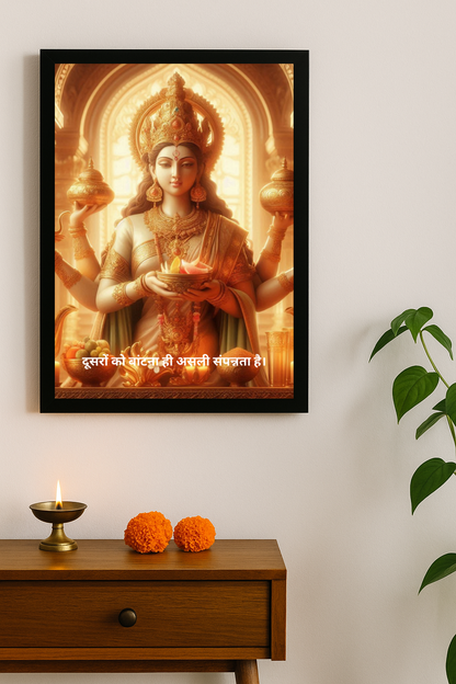 Maa Annapurna Motivational Framed Posters